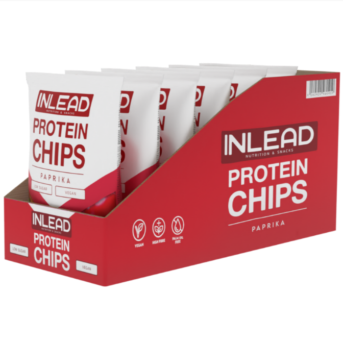 INLEAD Protein Chips - 6x50g Paprika