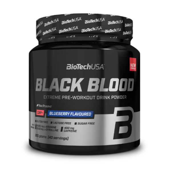BioTech Black Blood CAF+ 300g (40 Serv.) Blueberry