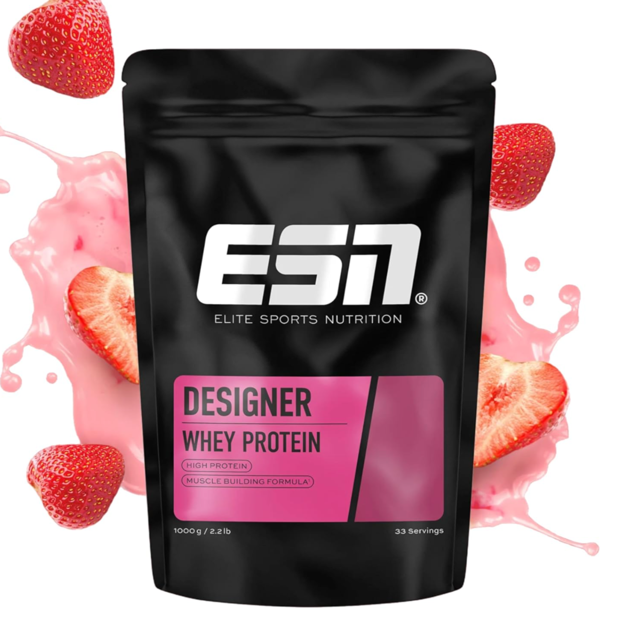 ESN Designer Whey 1kg Erdbeere