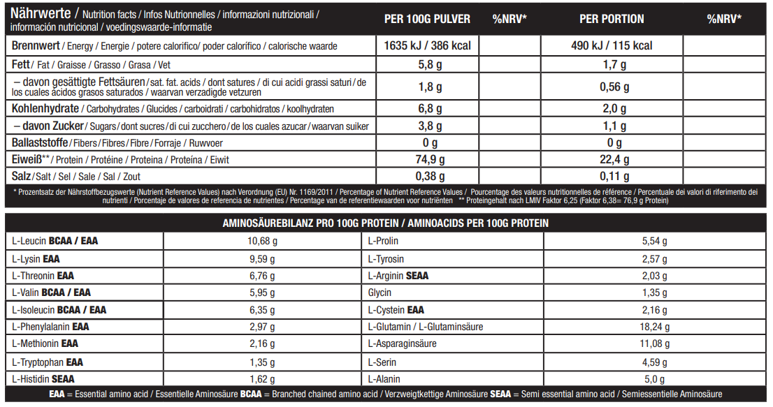 Sinob Honest Whey+ Bienenstich 820g
