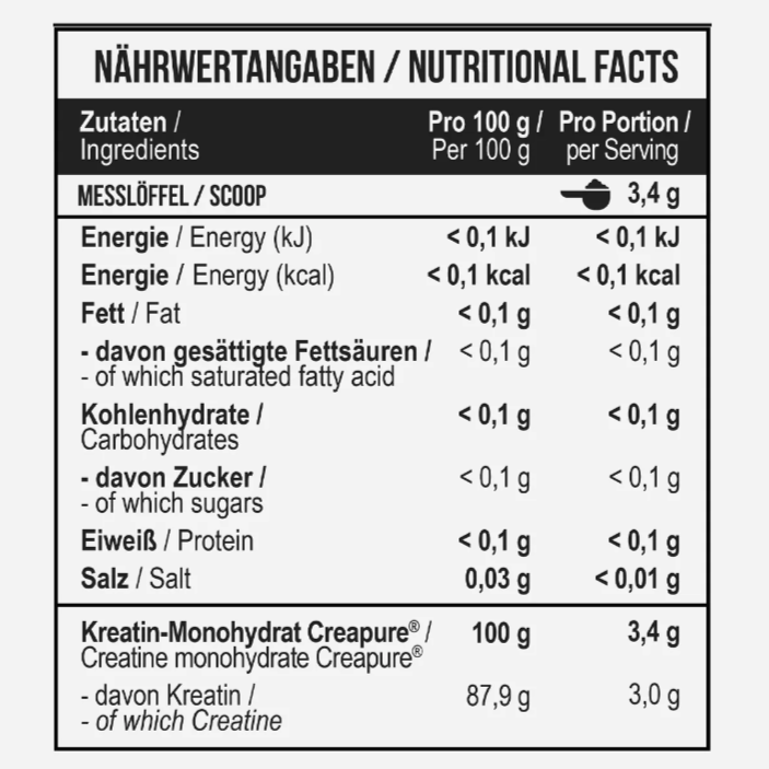 MST - Creatin Monohydrate 500g