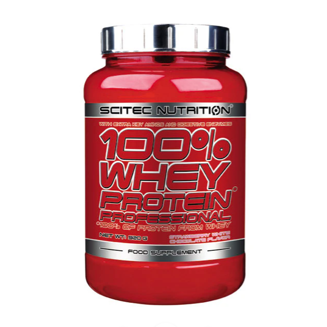 Scitec 100% Whey Professional 920g Strawberry White Chocolate