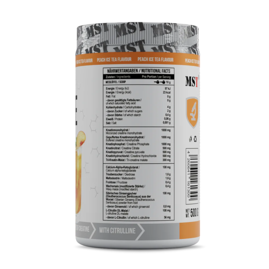 MST - Creatine Kick 500g Peach Ice Tea
