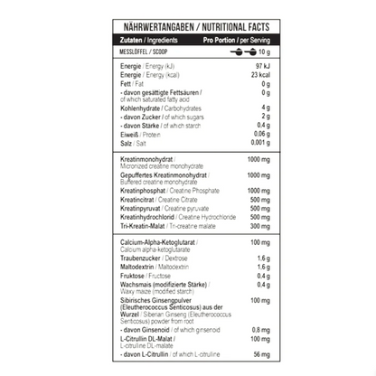 MST - Creatine Kick 500g Green Apple