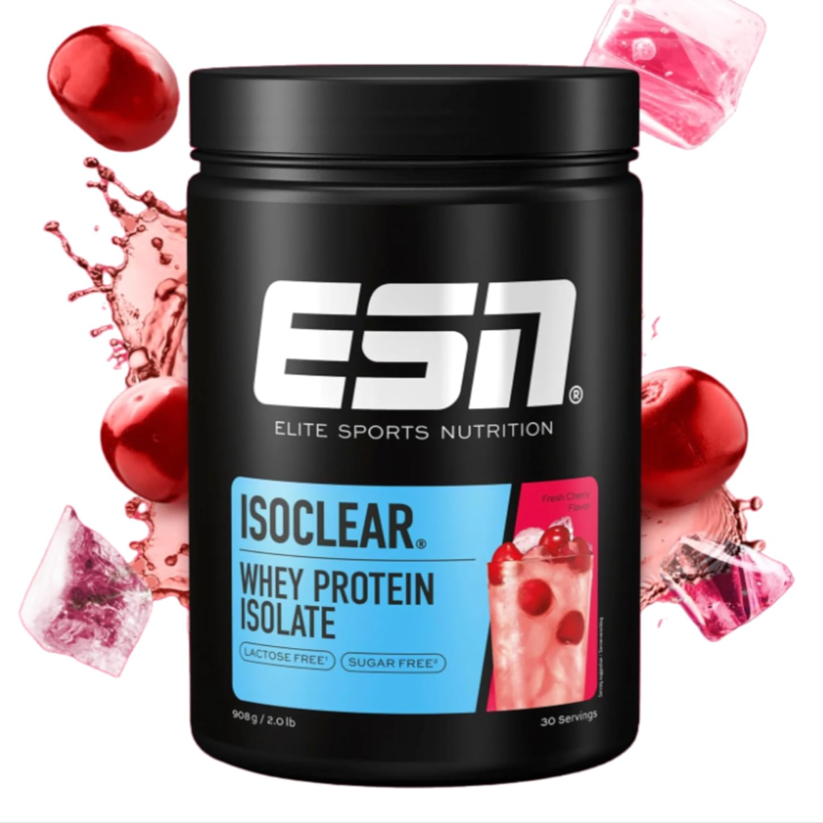 ESN ISOCLEAR Whey Isolate 908g Fresh Cherry